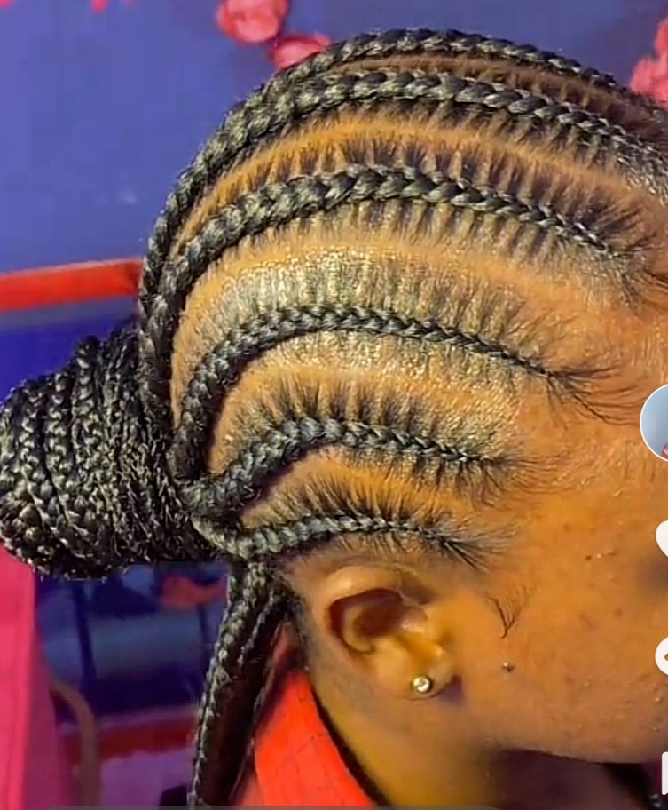 Stitched cornrows