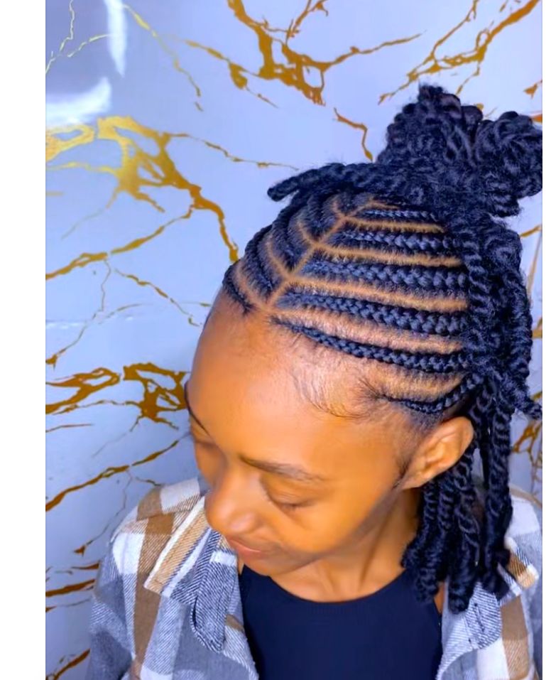 Stitched cornrows